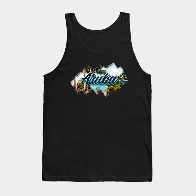 Aruba honeymoon trip. Perfect present for mom mother dad father friend him or her Tank Top by SerenityByAlex